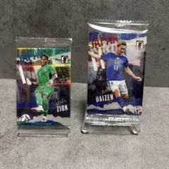 サッカー日本代表　鈴木彩艶 前田大然　カード付きウエハース 2-02 2-15 — image 1