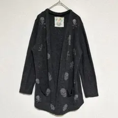 Flap LALACUBララキューブ カーディガン 羽織 ドクロ グレー F — image 1