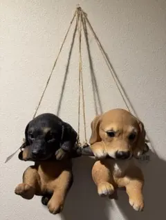ダックス風仔犬　吊り下げ　置物　インテリア — image 1