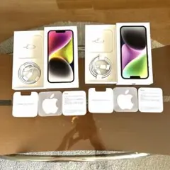 Phone 14 空箱2個セット ケーブル ステッカー SIMピン — image 1