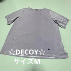 ☆DECOY☆ デコイ☆ サイズM 半袖 ストライプ チュニック — image 1