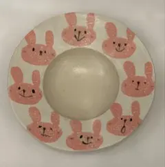 希少 岡村友太郎 DEARYOU表参道店個展 お皿 食器 うさぎ 新品未使用品 — image 1