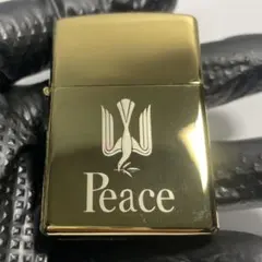Peace ピース 金 ゴールド オイルライター — image 1