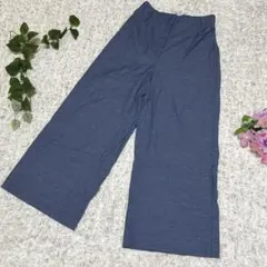 cielo 様専用PLST】プラステ【M】ワイドパンツ/青　ウエストゴム — image 1