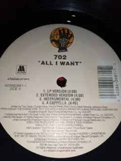 702 all i want 1997usオリジナル盤 — image 1