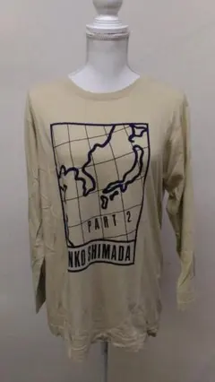 #824 ジュンコシマダ パート2 長袖 Tシャツ M 地図 ロゴ ロンT — image 1