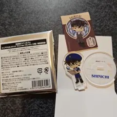 工藤新一コナンカフェ ミニ アクリルスタンドマリン ステッカー2点セット — image 1