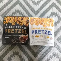 カリッとプレッツェル 2種セット 6種のチーズ味 ブラックペッパー味 日興フーズ — image 1