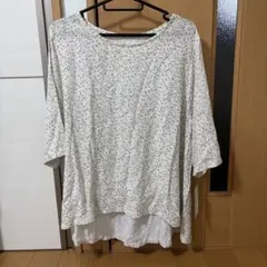 LA MONET 五分袖 花柄プルオーバー M-L — image 1