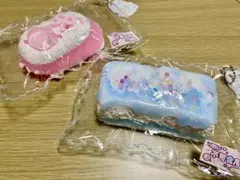 qiaoqiaoスクイーズ 2点まとめ売りセット 粘土感 クリーム泥感 クリア — image 1