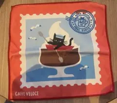 カフェベローチェ 40周年記念 黒ねこ ミニタオル ハンカチ　ベローチェ　黒ねこ — image 1