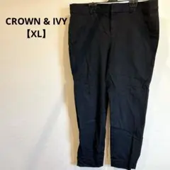 CROWN & IVY 【XL】黒 カジュアルパンツ サイズ12 ズボン 大きめ — image 1