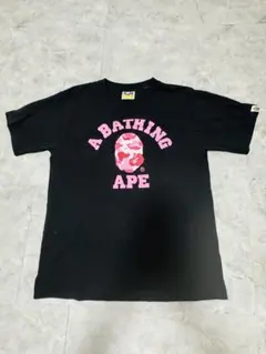 A BATHING APE Tシャツ ブラック ピンクカモ　　Sサイズ — image 1