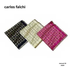 carlos falchi ハンカチ 3枚セット 未使用品 — image 1