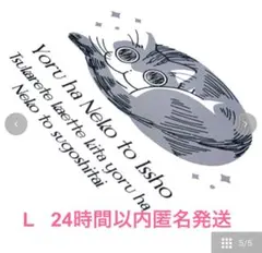 夜は猫といっしょ　Tシャツ　メンズM タグ付き新品　キュルガ　ホワイト　② — image 1