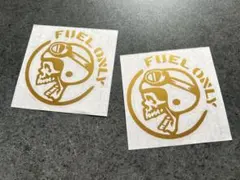 送料無料☆ FUEL ONLY 02 ガソリンスカル 2枚セット ゴールド — image 1