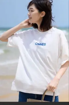 OMNES ロゴTシャツ ホワイト Mサイズ — image 1