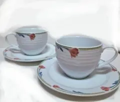​【美品】90s ノリタケ epoch カップ＆ソーサー 2客セット エポック — image 1