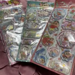 クレヨンしんちゃん中国限定！シャンル公式シャカシャカウォーターシール 3枚セット — image 1