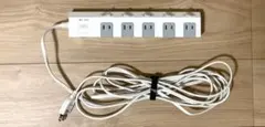 サンワサプライ 電源タップ 10個口 2P 5m TAP-SP2110SW-5 — image 1