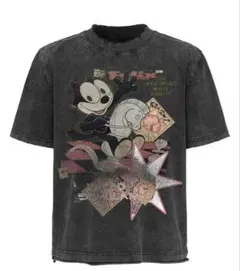 Felix The Cat ヴィンテージ加工 Tシャツ ブラック — image 1