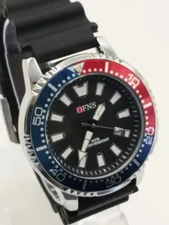 新品 OFNS オマージュ ペプシ 回転ベゼル クォーツ腕時計 — image 1