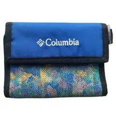 コロンビア　Columbia 財布　コインケース　ブルー　ナイロン製　三つ折り — image 1
