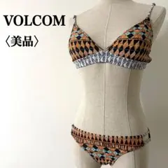 VOLCOMボルコム　セパレート水着　ビキニ　幾何学模様　パッド付き　レディース — image 1