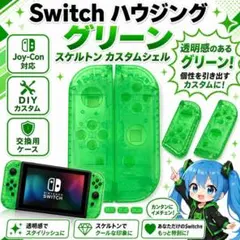 (C41)Switch ハウジング グリーン スケルトン カスタムシェル — image 1