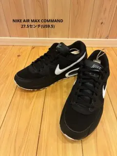 NIKE AIR MAX COMMAND エアマックス 黒 白 27.5cm — image 1