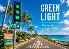 Green Light 前へ進む勇気をくれる海辺2Lアートポスター — image 1