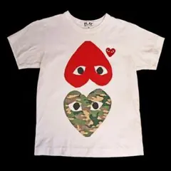 PLAY COMME des GARÇONS 迷彩ハートTシャツ — image 1