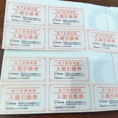 地下鉄博物館 入館引換券 10枚メトログリーン入場10枚他無料券セット — image 1