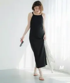 新品❣️coca コカ パット付き キャミワンピース ブラック M — image 1