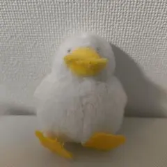 アヒル型ぬいぐるみ 白・黄色 もちっとダック チョイぶちゃ — image 1
