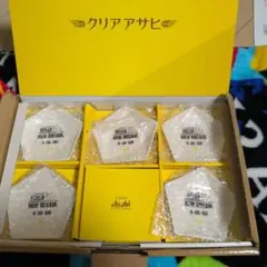 嵐　HALLONEWDREAMクリアアサヒ 六角形 皿5個セット — image 1