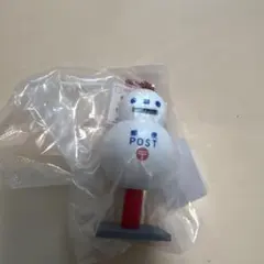 郵便ポスト ガチャ キーホルダー 丸型郵便ポスト 雪だるま — image 1
