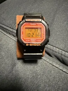 【希少カラー】極美品 G-SHOCK DW-5600CS 黒橙 稼働品 — image 1