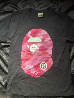 A BATHING APE Tシャツ ピンクカモ — image 1