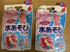 moony man 水あそびパンツ ビッグ 女の子用 アリエル 3枚×2 — image 1