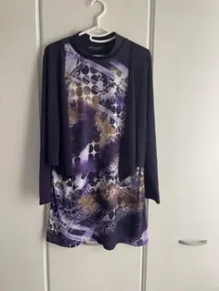 PURSUIT DE IDEAL 長袖カットソー パープル　　M～L — image 1