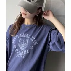 クラシカルエルフ カレッジピグメント袖フリルTシャツ — image 1