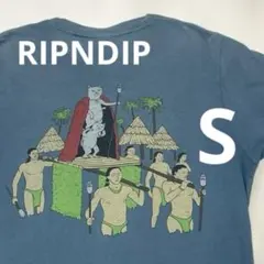 リップンディップ RIPNDIP 猫Tシャツ Sサイズ バックプリントT — image 1