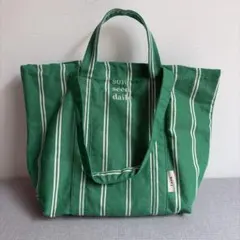 【最終】beej トートバッグ sow seed daily グリーン — image 1