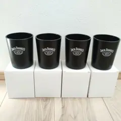 ジャックダニエル　チャコールブラックグラス　4個 — image 1