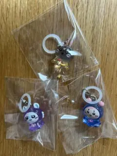 ちいかわ めじるしアクセサリー3 ⭐︎3点セット　うさぎモモンガ古本屋 — image 1