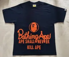 A BATHING APE ビッグロゴTシャツ オレンジ M — image 1