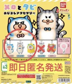 メロとタビめじるしアクセサリーキリッとメロ・キリッとタビ・しょぼんメロ3種セット — image 1
