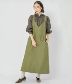 【新品未使用タグ付き】 Vネックジャンパースカート studioCLIP — image 1