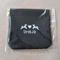 UMAJO スリムミニポーチ ブラック 馬柄　合皮　ウマジョ — image 1